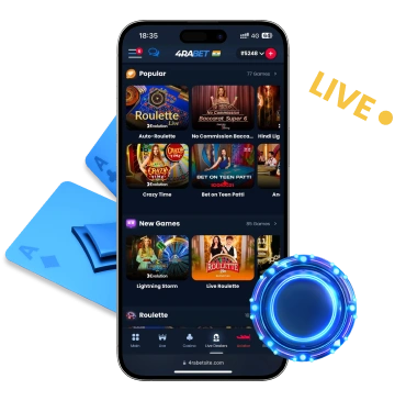 How to start play online casino 4RaBet?